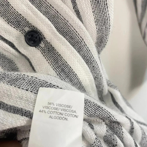 Lucky Brand Striped Button Down Top - Picture 8 of 12
